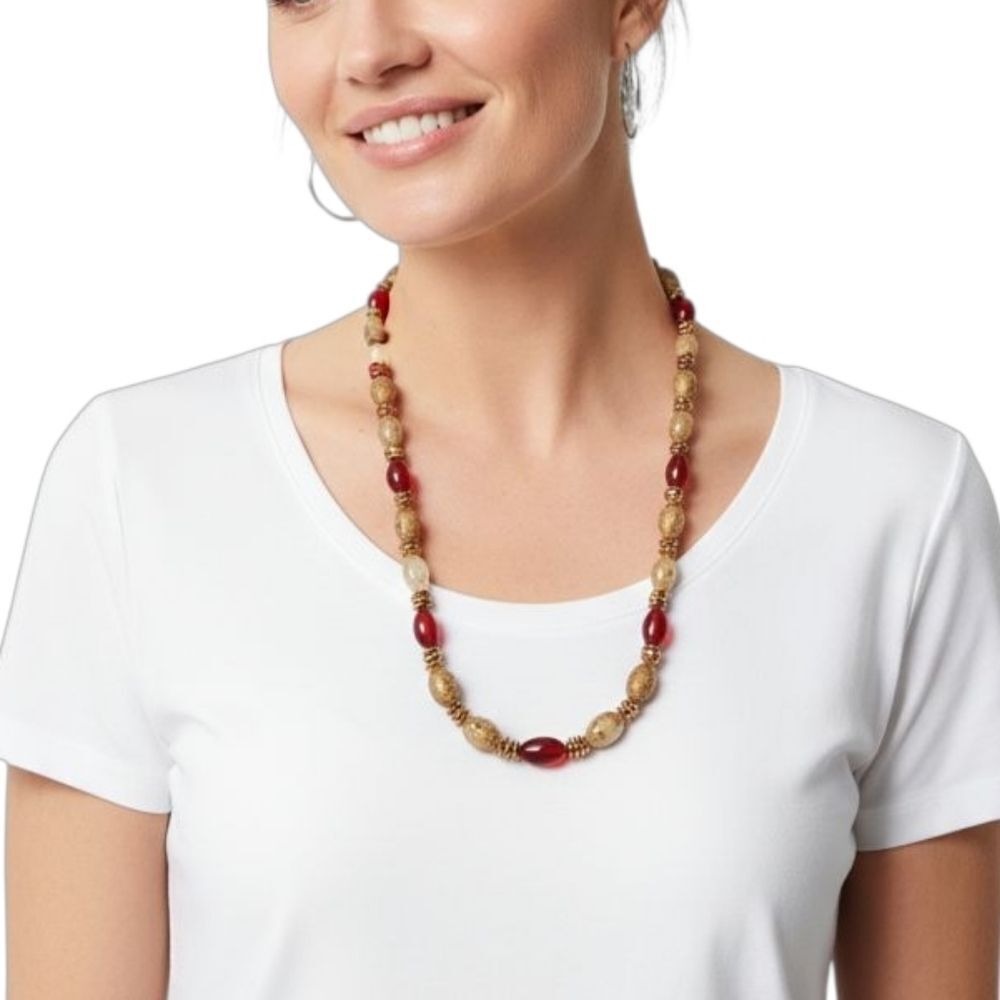Vintage Costume Jewelery Necklace see measurements